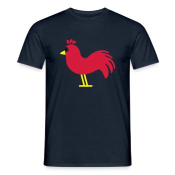 hahn_f3 - Men's T-Shirt - navy - Front - AI Model Male 178 light (178cm)