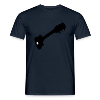Gitarre - Männer T-Shirt - Navy - Vorne - AI Model Male 178 light (178cm)