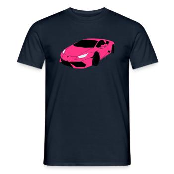 Voiture de sport Lambo - T-shirt homme - marine - Devant - AI Model Male 178 light (178cm)
