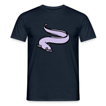 aal_1_3c_mit_farbe - Männer T-Shirt - Navy - Vorne - AI Model Male 178 light (178cm)
