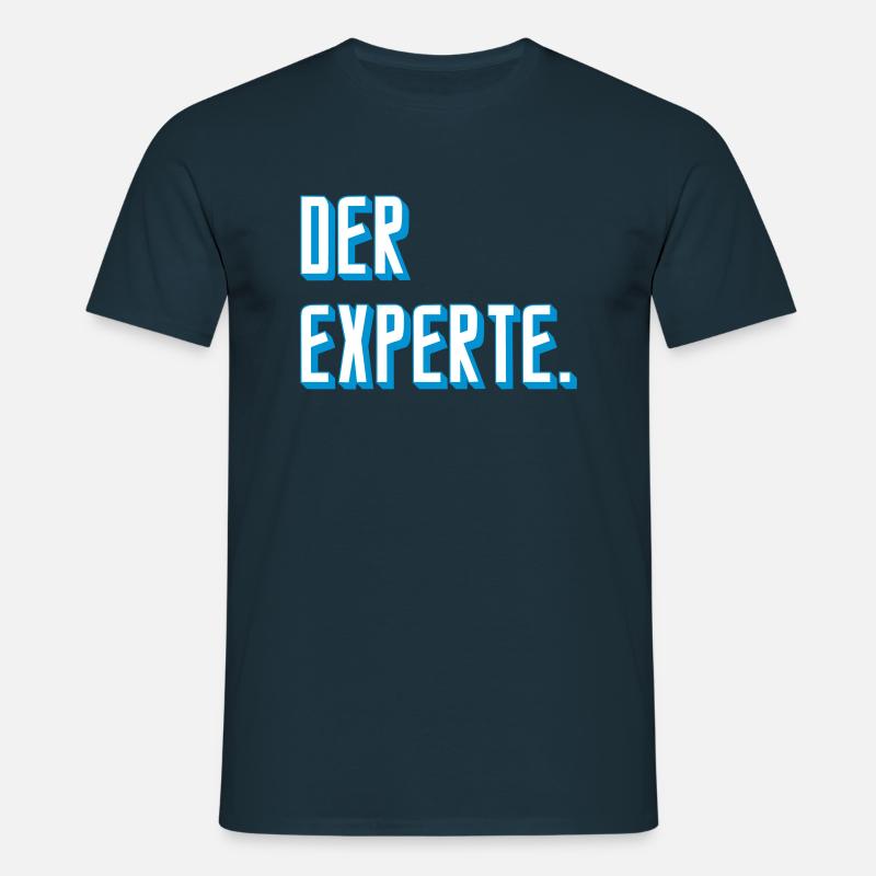 der Experte - Männer T-Shirt - Navy