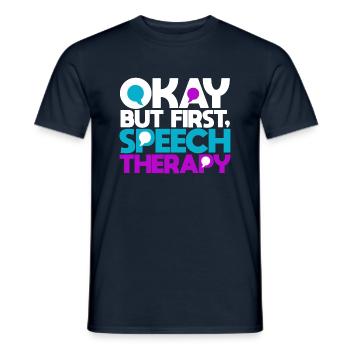 Logopäde Sprachtherapie Sprachtherapeut - Männer T-Shirt - Navy - Vorne - AI Model Male 178 light (178cm)