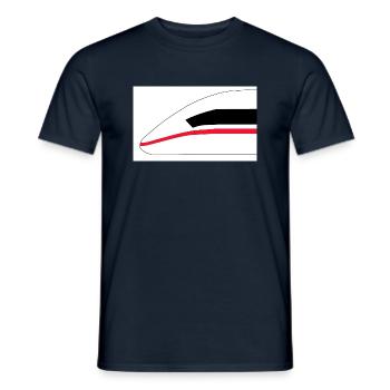 ICE3 - Männer T-Shirt - Navy - Vorne - AI Model Male 178 light (178cm)
