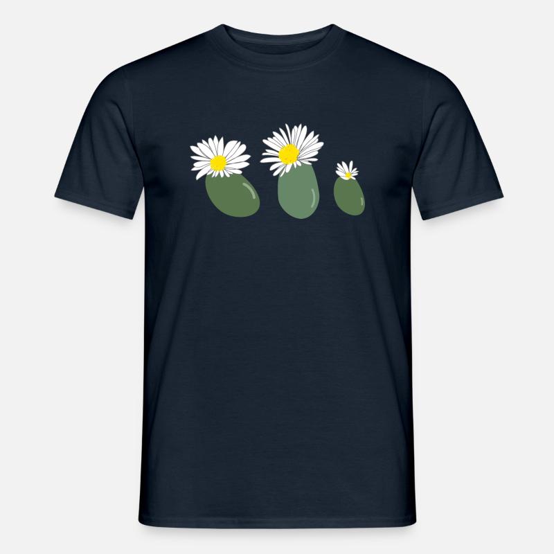 Lithops flower2 - Men's T-shirt - navy