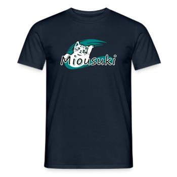 Miousuki couleur - T-shirt homme - marine - Devant - AI Model Male 178 light (178cm)