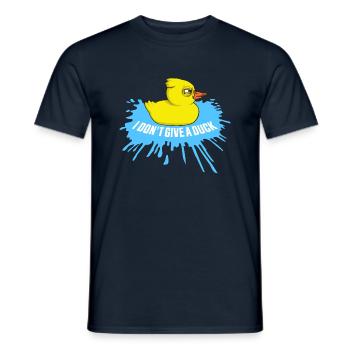 Lustig Ich gebe keine Ente Gummienten Sarkasmus - Männer T-Shirt - Navy - Vorne - AI Model Male 178 light (178cm)