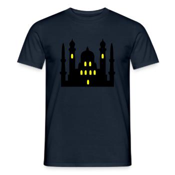 mosque 02 - Men's T-Shirt - navy - Front - AI Model Male 178 light (178cm)