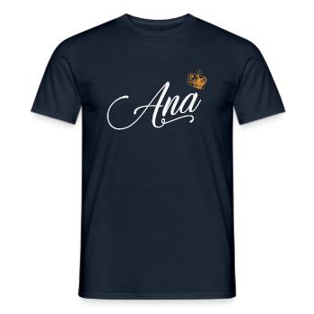 Ana Custom Name für Frauen Kinder Kleinkinder - Ana Name - Männer T-Shirt - Navy - Vorne - AI Model Male 178 light (178cm)