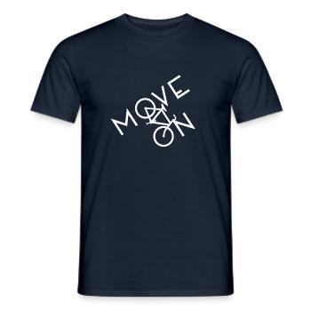 Fahrrad Fahrradtour Fahren Tour Rad - Männer T-Shirt - Navy - Vorne - AI Model Male 178 light (178cm)