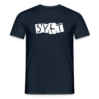 Mode de vie Sylt - T-shirt homme - marine - Devant - AI Model Male 178 light (178cm)