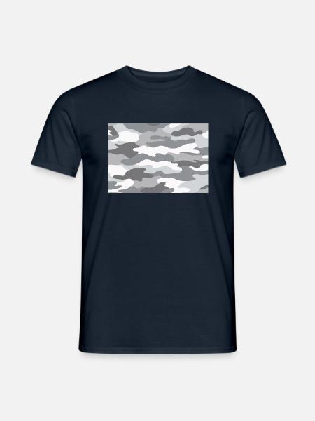 snow camo - Men's T-Shirt - navy