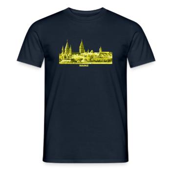Mainz Rheinland-Pfalz LandeshauptstadtDom - Männer T-Shirt - Navy - Vorne - AI Model Male 178 light (178cm)