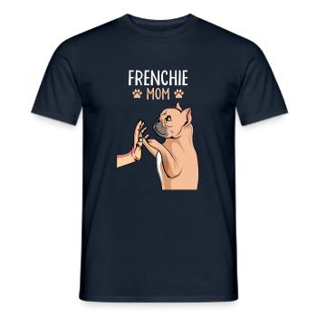 Bouledogue française Maman Frenchie Maman - T-shirt homme - marine - Devant - AI Model Male 178 light (178cm)