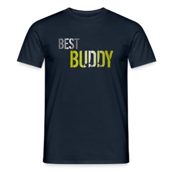 Best Buddy - Men's T-Shirt - navy - Front - AI Model Male 178 light (178cm)