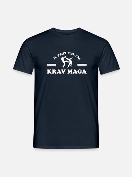 je peux pas j'ai krav maga - T-shirt homme - marine