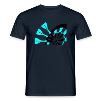 dart - Männer T-Shirt - Navy - Vorne - AI Model Male 178 light (178cm)