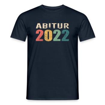 Abitur 2022 Abi Abschlussklasse Schule - Männer T-Shirt - Navy - Vorne - AI Model Male 178 light (178cm)