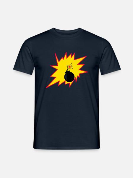 Boom - Männer T-Shirt - Navy