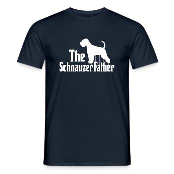 Lustig Schnauzer Herrchen Parodie Riesenschnauzer - Männer T-Shirt - Navy - Vorne - AI Model Male 178 light (178cm)