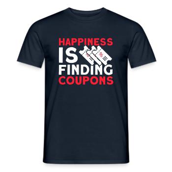 Coupon Shopper Discount Couponer Discount Sale - Men's T-Shirt - navy - Front - AI Model Male 178 light (178cm)