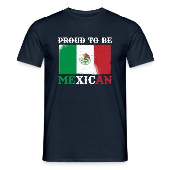 Mexico Flag Proud Mexican - Männer T-Shirt - Navy - Vorne - AI Model Male 178 light (178cm)