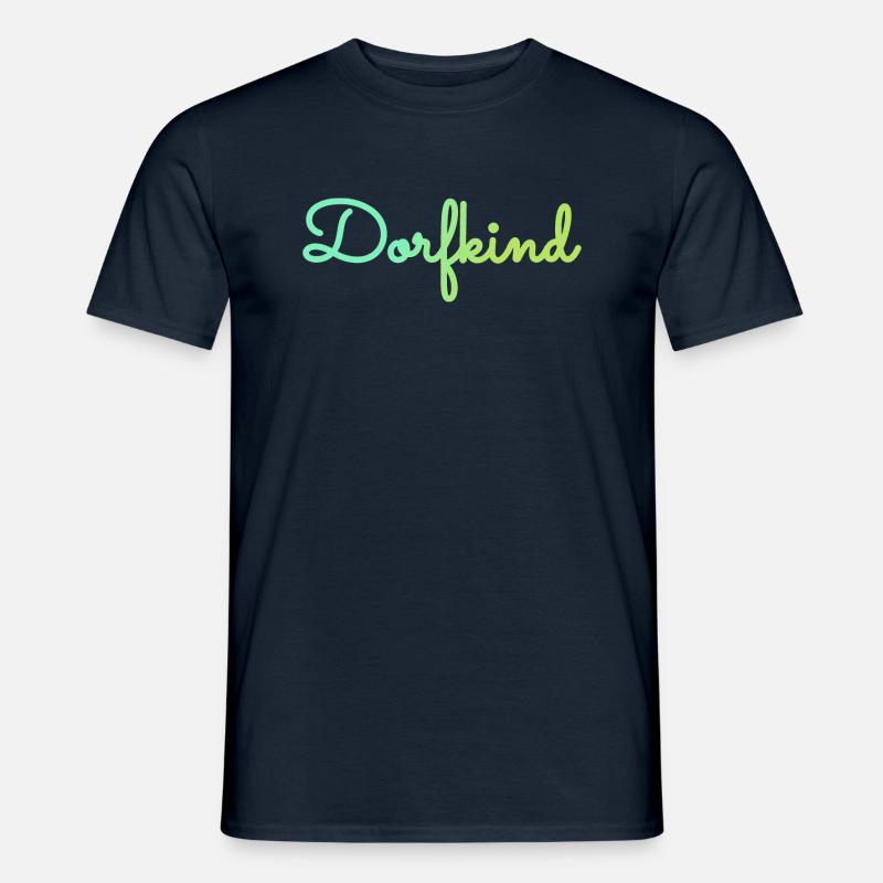 Dorfkind - Männer T-Shirt - Navy