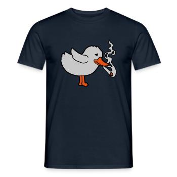 Joint Smoking Chick Weed - Men's T-Shirt - navy - Front - AI Model Male 178 light (178cm)