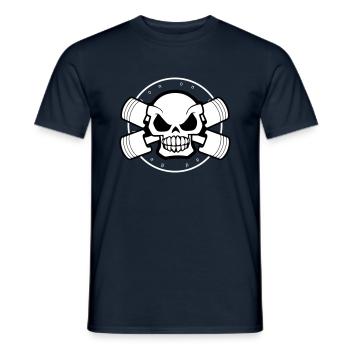 Head Bones Motors - Men's T-Shirt - navy - Front - AI Model Male 178 light (178cm)