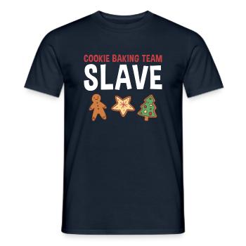 Cookie Baking Team Slave Cookie - Men's T-Shirt - navy - Front - AI Model Male 178 light (178cm)