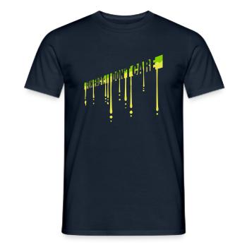 I don't care fact - Men's T-Shirt - navy - Front - AI Model Male 178 light (178cm)
