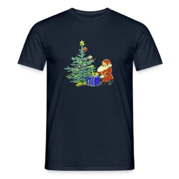Santa Claus - Men's T-Shirt - navy - Front - AI Model Male 178 light (178cm)