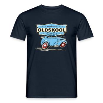 Pop - Männer T-Shirt - Navy - Vorne - AI Model Male 178 light (178cm)