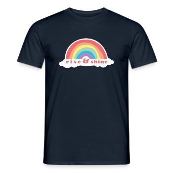Rise & Shine - T-shirt homme - marine - Devant - AI Model Male 178 light (178cm)