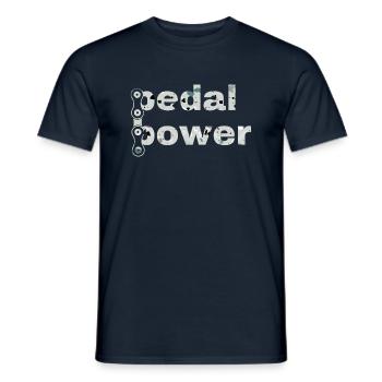 Gravel, Mountain Bike, Passion, Cycling - Men's T-Shirt - navy - Front - AI Model Male 178 light (178cm)