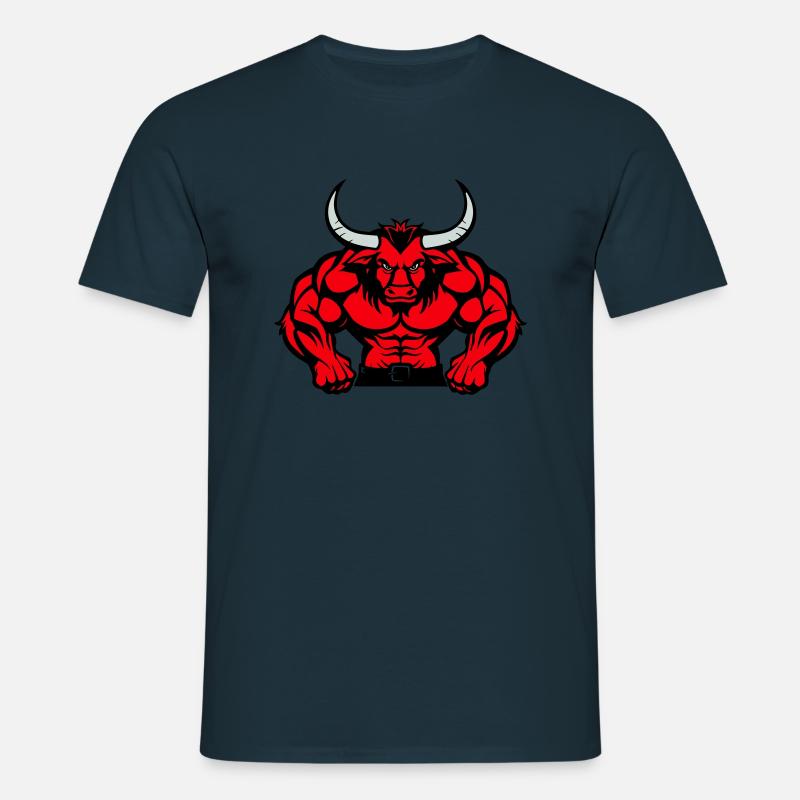 stier tier - Männer T-Shirt - Navy