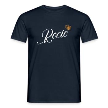 Rocio Nom personnalisé pour femmes enfants bambins - Rocio - T-shirt homme - marine - Devant - AI Model Male 178 light (178cm)