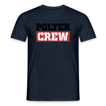 Polter Crew - Männer T-Shirt - Navy - Vorne - AI Model Male 178 light (178cm)