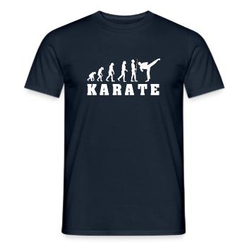 Evolution du Karaté - T-shirt homme - marine - Devant - AI Model Male 178 light (178cm)