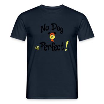 funny dog - Men's T-Shirt - navy - Front - AI Model Male 178 light (178cm)