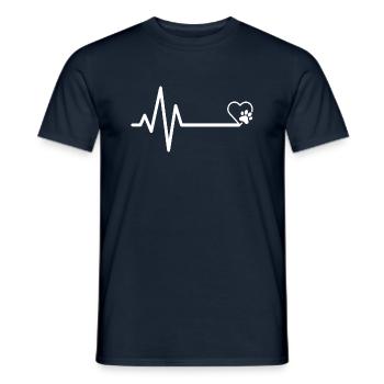 Hund Dog Agility - Men's T-Shirt - navy - Front - AI Model Male 178 light (178cm)