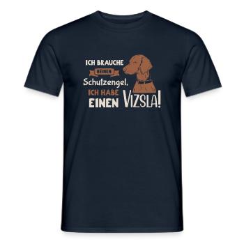 VISZLA - Schutzengel - Männer T-Shirt - Navy - Vorne - AI Model Male 178 light (178cm)