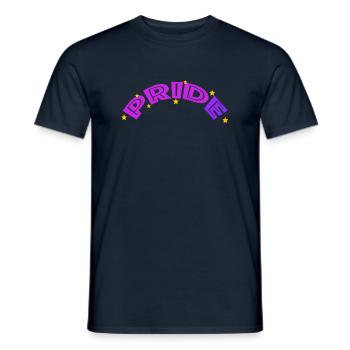 Pride | gay, rainbow, love, lgbtq - Men's T-Shirt - navy - Front - AI Model Male 178 light (178cm)