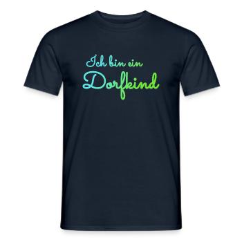 Dorfkind - Männer T-Shirt - Navy - Vorne - AI Model Male 178 light (178cm)