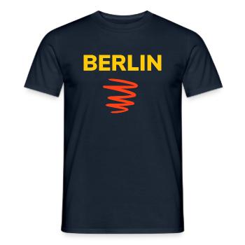 Schönstes Berlin T-Shirt - Männer T-Shirt - Navy - Vorne - AI Model Male 178 light (178cm)