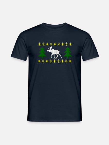 Nordisches Muster - Männer T-Shirt - Navy