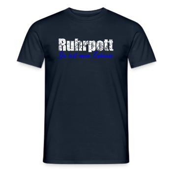 Ruhrpott du bist mein zuhause - Männer T-Shirt - Navy - Vorne - AI Model Male 178 light (178cm)