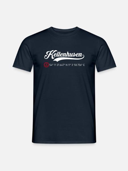 Kellenhusen Koordinaten - Männer T-Shirt - Navy