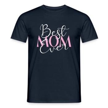 Mom - Men's T-Shirt - navy - Front - AI Model Male 178 light (178cm)