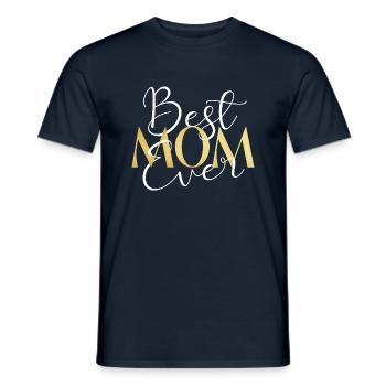 Mom - Men's T-Shirt - navy - Front - AI Model Male 178 light (178cm)