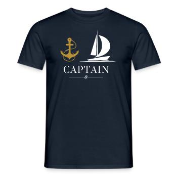 Captain - Männer T-Shirt - Navy - Vorne - AI Model Male 178 light (178cm)